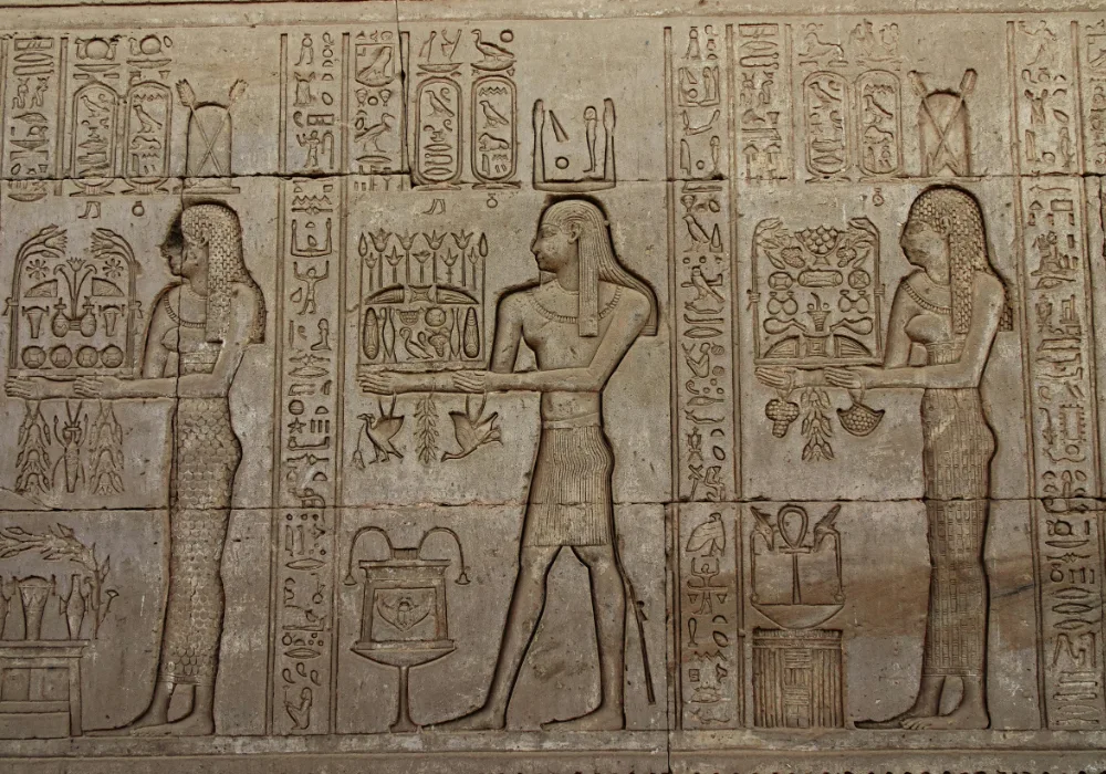 Ancient Egyptian temple relief